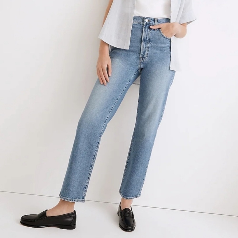 Madewell "The Perfect Vintage Straight Leg Crop" Jeans 30 Fair Trade